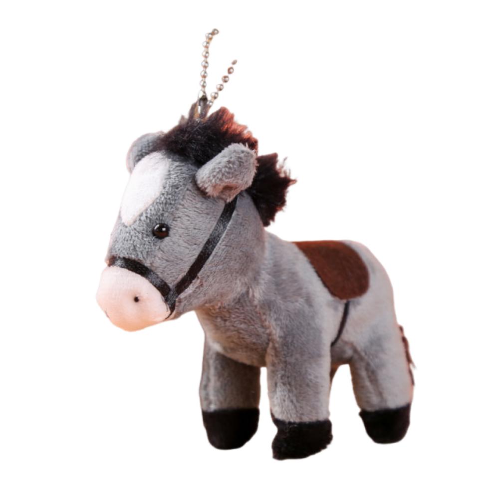 Pendant Stuffed Animal Horse 12cm Plush Horse Cute Bag Charm  Charm