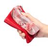 New Short Wallet, Fashionable Women's Soft Leather Texture Clutch Bag, Large Capacity Storage Bag, Snake Pattern Wallet.