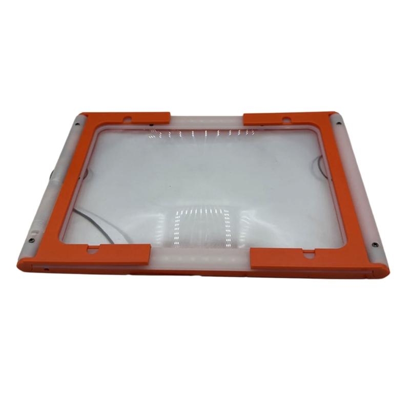 Thin Lens Desk Magnifier With Double Light Mode Foldable Full Page Magnifying Glass For Crafts Reading Close Work