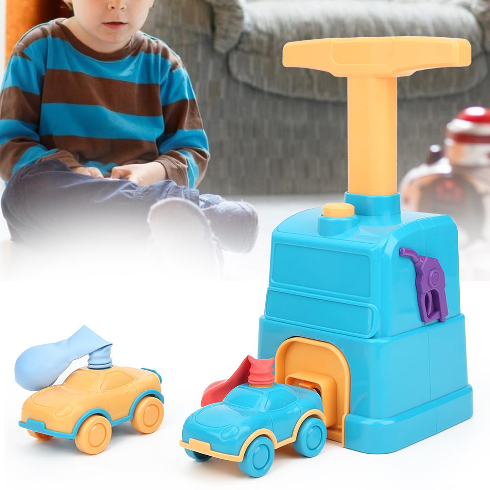 Inertial Power Balloon Car Educational Portable Lightweight Children Kid Toy GiftBlue