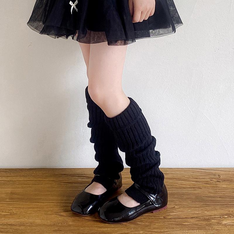 Children'S Socks Stacked Long Tube Korean Maillard Retro Warm Winter Medium And Older Children Ankola Red Calf Socks