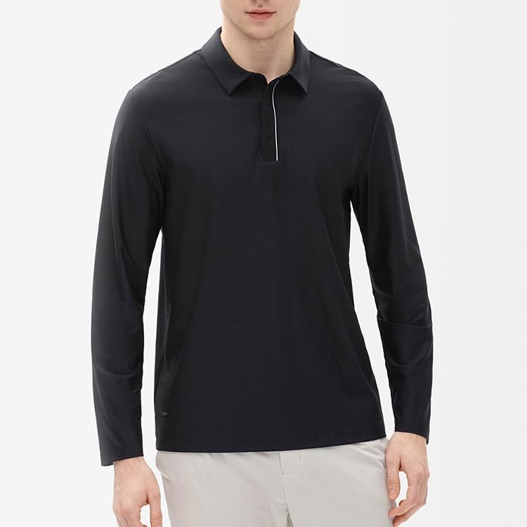 New FILA Polo Shirts Men's Jet Black F11M232208F-BK