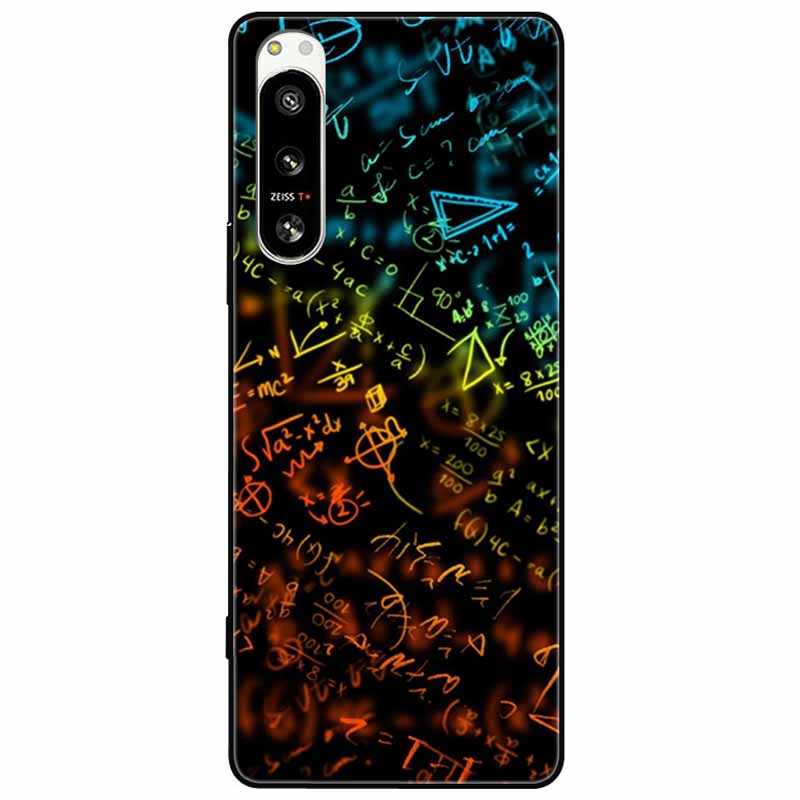 For Sony Xperia 5 IV / 10 IV Case 10IV Soft Black Silicone Forest Painted Phone Back Covers For Sony Xperia 1 IV Case TPU Coque