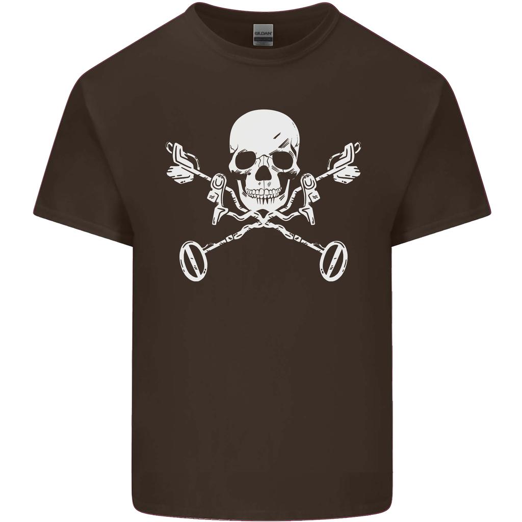 Metal Detector Skull Detecting Unisexs Light Cotton TShirt