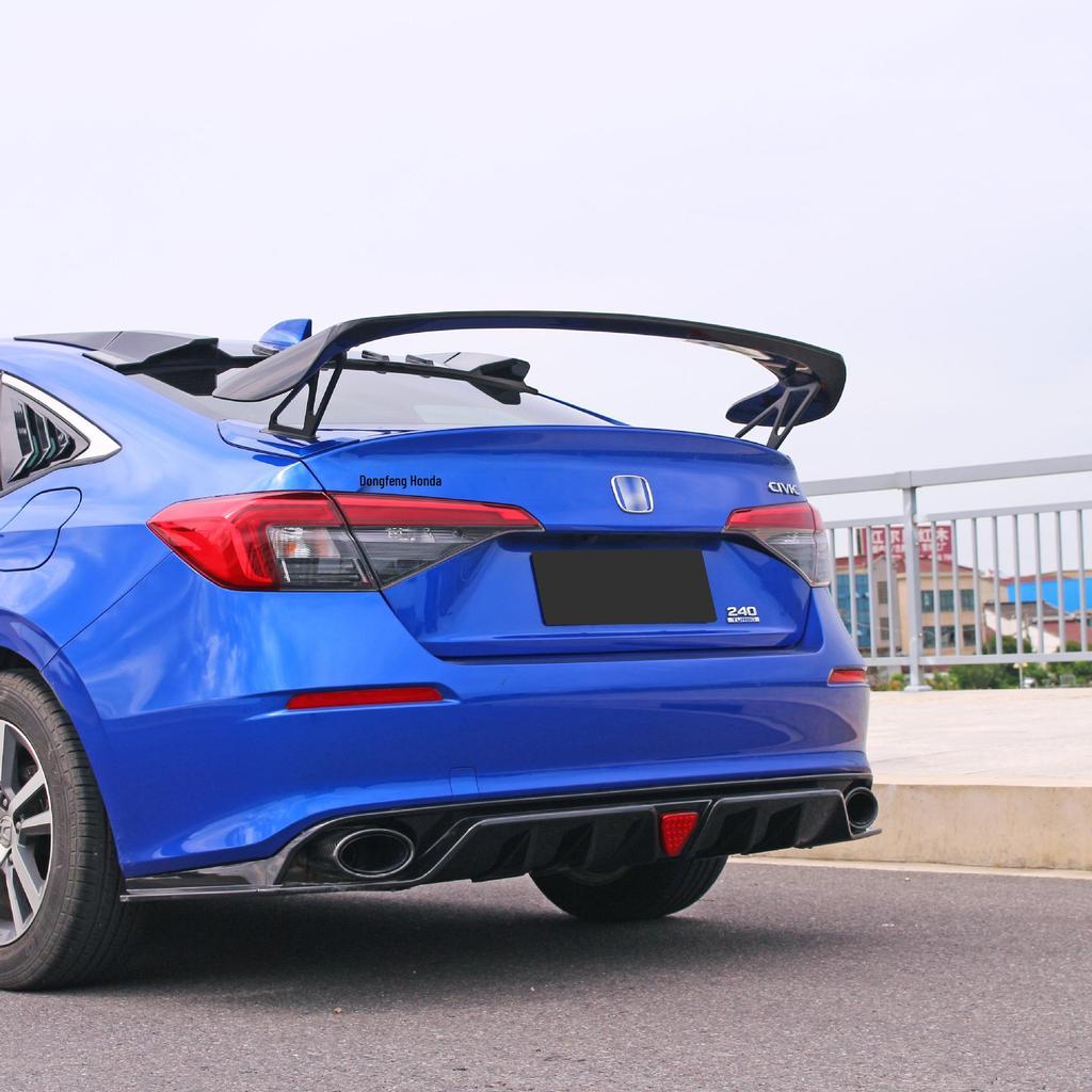 22-Eleventh Gen Civic Hatchback TR Rear Spoiler with Brackets – Non-destructive Top Spoiler Wind Deflector