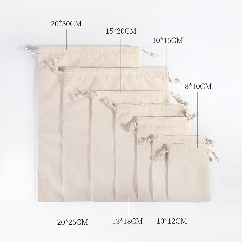 Reusable Drawstring Tea Filter Fabric Infuser for Bulk Tea Herbs Spices Coffee Soy Milk Juice Multipurpose Brewing