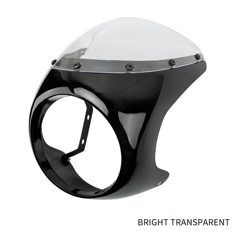7 Inch Headlight Shade Fairing Motorcycle Front Headlight Cover Universal Retro Waterproof Fairing Racer Modification Accessory