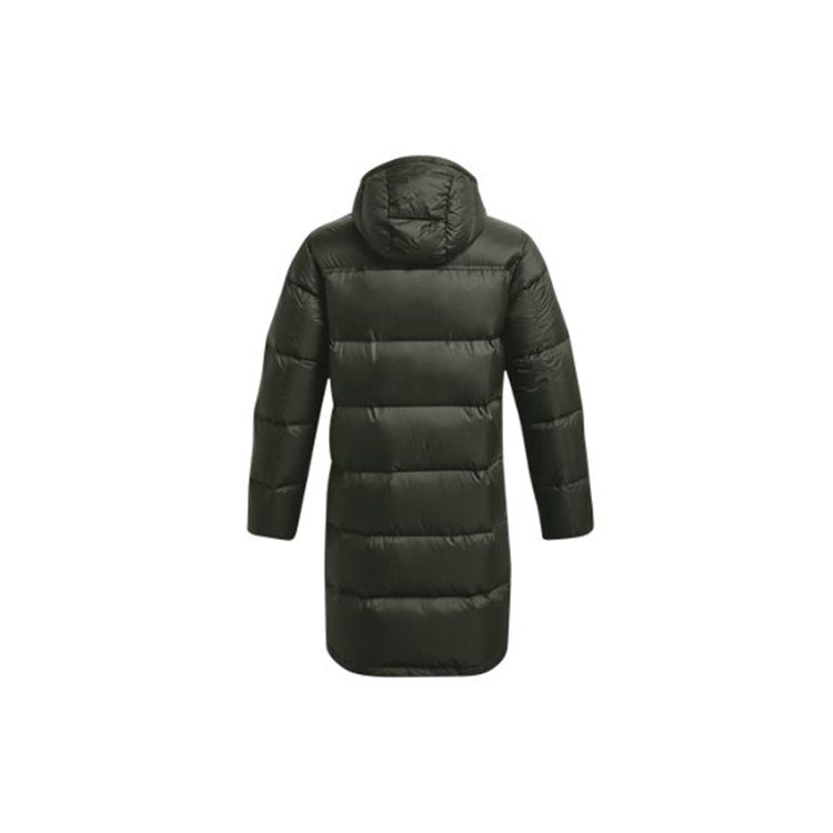 Under Armour ColdGear® Infrared Waterproof Warm Mid-Length Hooded Down Jacket Men Jacket Green 1364894-310