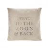 Bambino Velvet Square Cushion Moon & Back 40cm