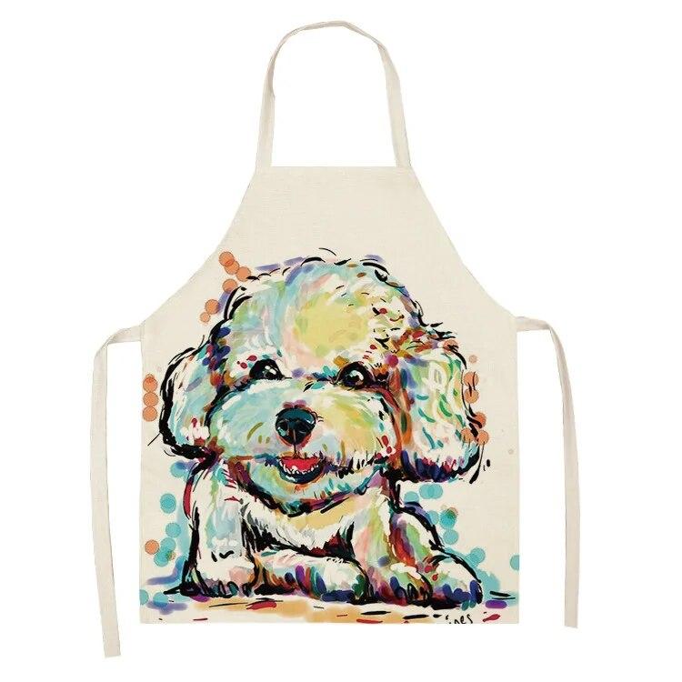 Household Kitchen Apron Nordic Polyester Animal Series Apron Polyester Overalls Adult Apron Polyester Material Apron