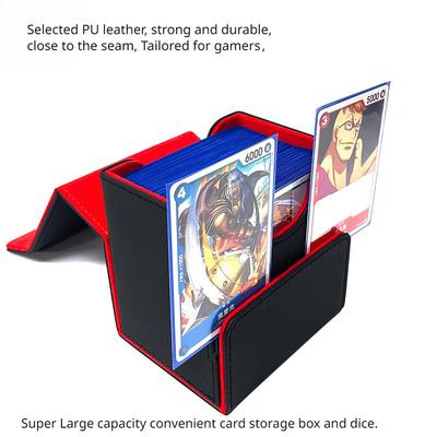 100+ Trading Card Deck Case Leather Magnetic Closure Card Storage Box Magic Card Protectors Fit for YuGiOh MTG Sport Cards