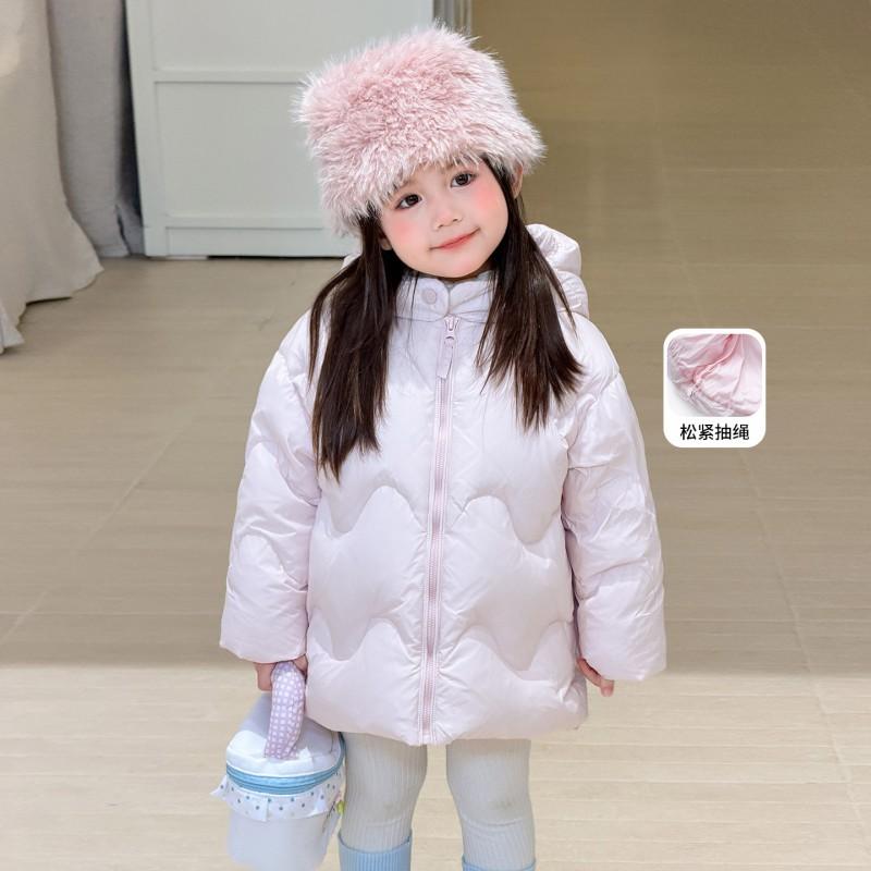 Girls Hooded Down Coat Winter Warm 90 White Duck Puffer Jacket Toddler Kids