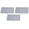 3 szt. 14,8x7,8x1,8 cm Przezroczysty PP DIY Prostokątne Pudełko do Przechowywania Organizer na Biżuterię Śrubki Etui Do Przechowywania Kolczyków Naszyjników