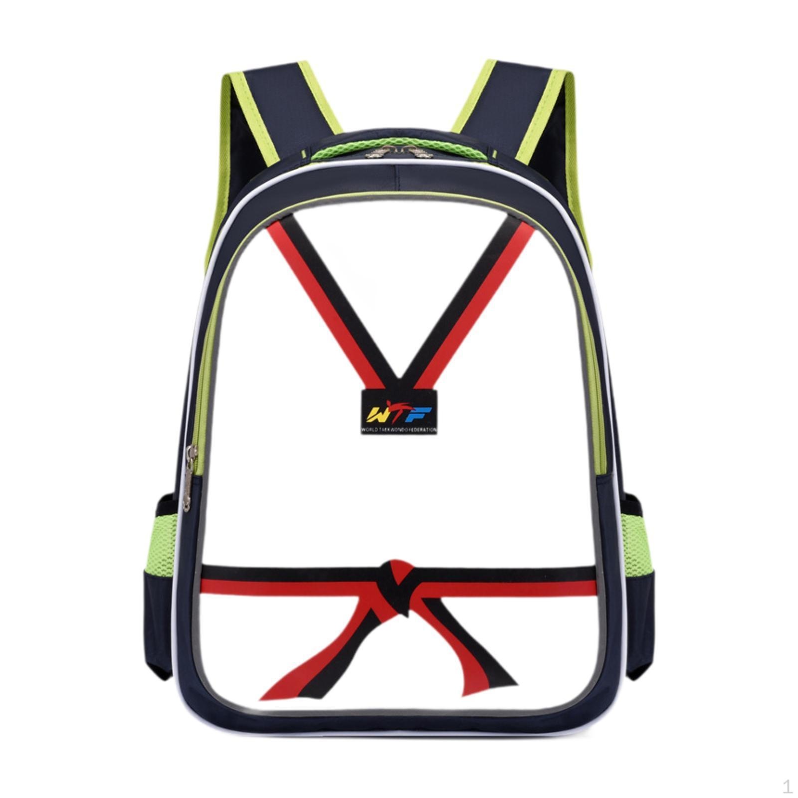 

Taekwondo Sparring Backpack for Kids Sports Bag Mma Kickboxing Green White