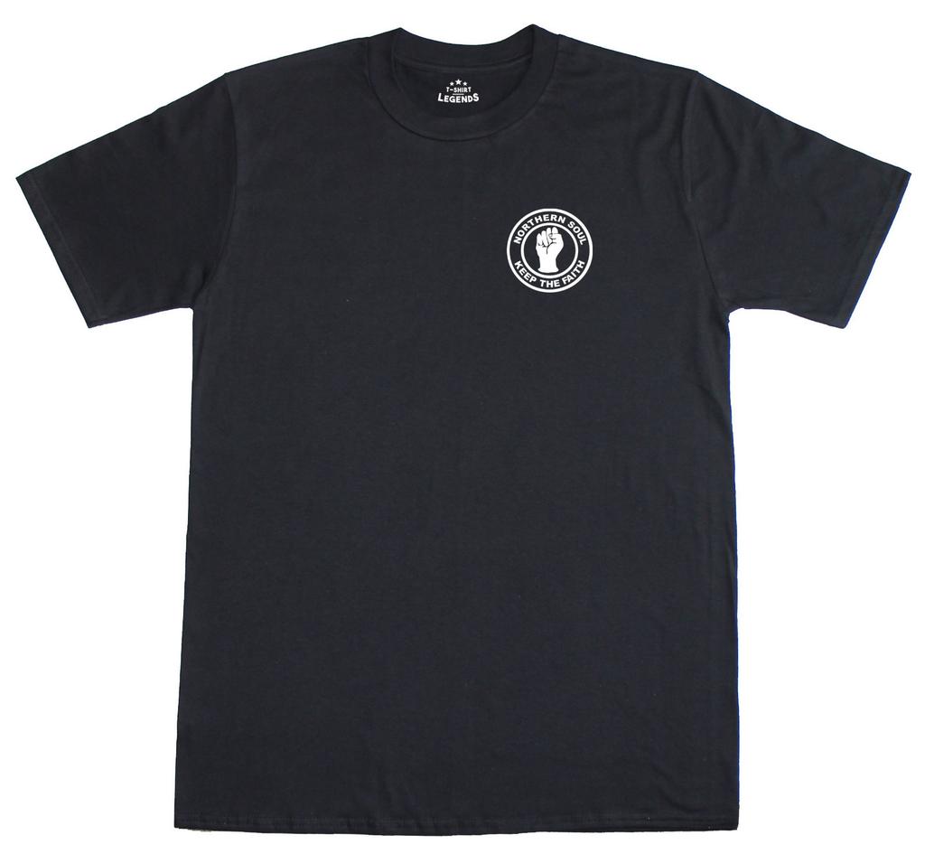 Men's Northern Soul Music Logo Patch Pattern Cotton T-Shirt-