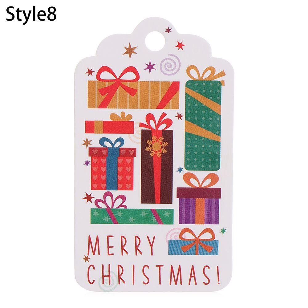 

50 шт. Винтажные свадебные принадлежности Снежинка с веревкой Упаковка подарков Рождественские украшения Рождественские бумажные бирки Подарочные карточки Подвесная этикетка