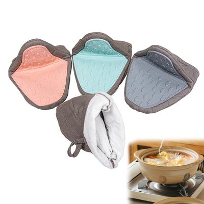 1 Pz Guanti Isolanti in Silicone Guanti da Forno Imbottiti in Cotone Resistenti al Calore Guanti da Forno Aiutante per Cucina Cottura al Forno Grigliatura
