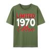 Vintage 1970 Retro Bitrthday Limited Edition Coupons Unisex Tshirt New Funny Oneck Tops Tees Cotton Tshirt Oversized T Shirt