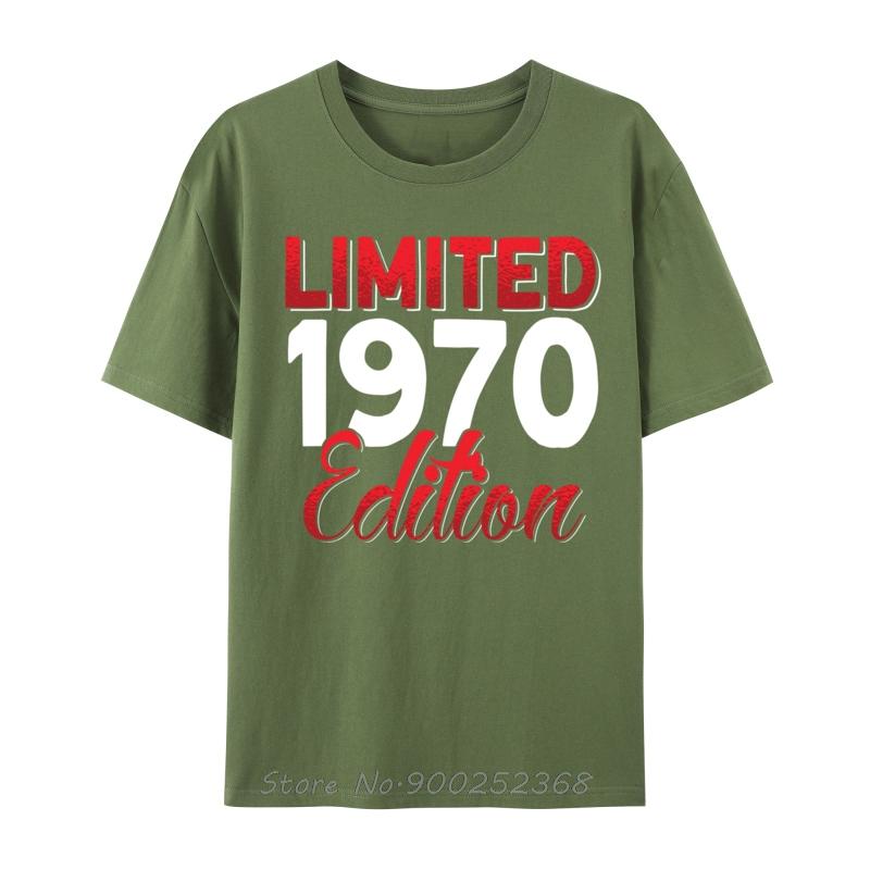 Vintage 1970 Retro Bitrthday Limited Edition Coupons Unisex Tshirt New Funny Oneck Tops Tees Cotton Tshirt Oversized T Shirt