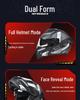 AD Winter Full Face Electric Motorcycle Helmet, 3C Certified Flip-Up Design, Unisex, All-Season Safety Helmet