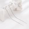 Romantic Six-star Fringed Ear Line Women's Cold Wind Zircon Stud Earrings Temperament Earrings Long Earrings Super Fairy Temperament Earrings