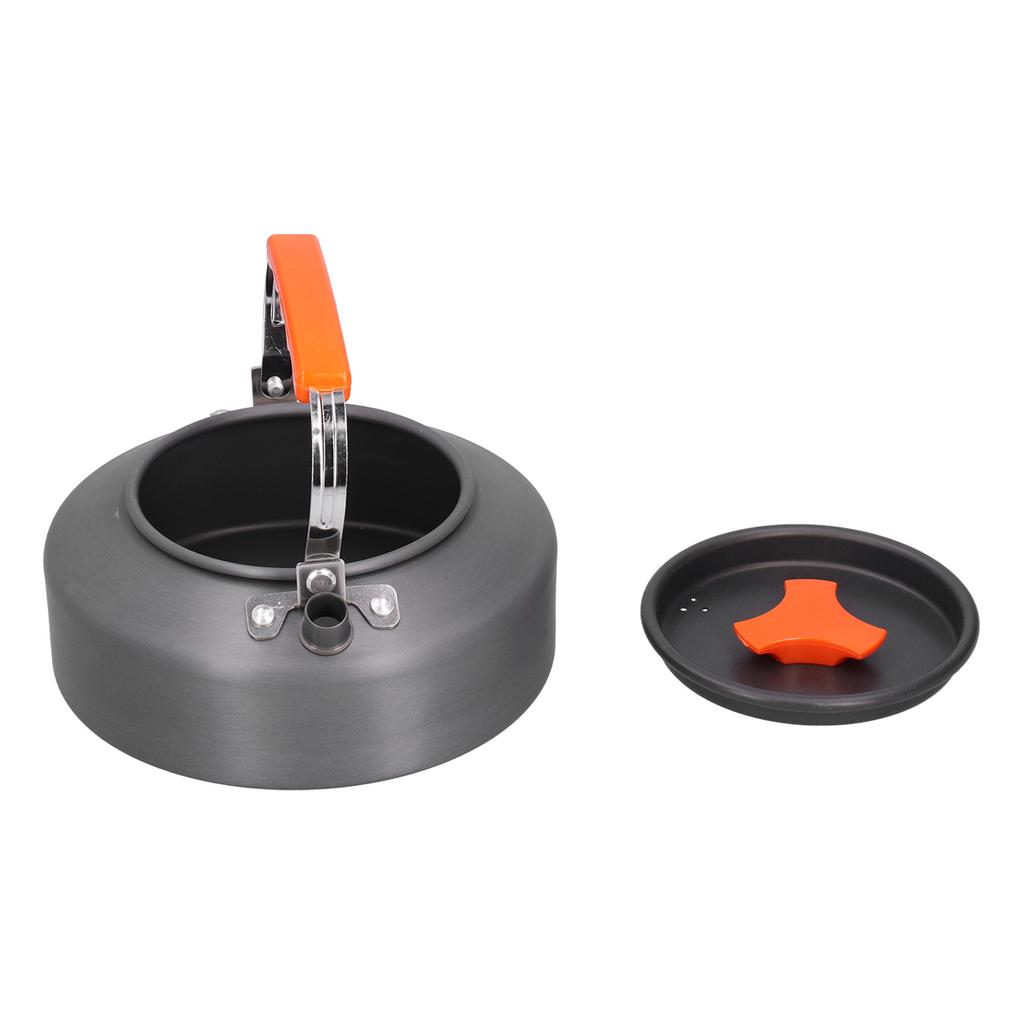 1.1L Tragbarer Wasserkocher aus Aluminiumlegierung Teekanne Kaffeekanne Outdoor Camping Zubehör