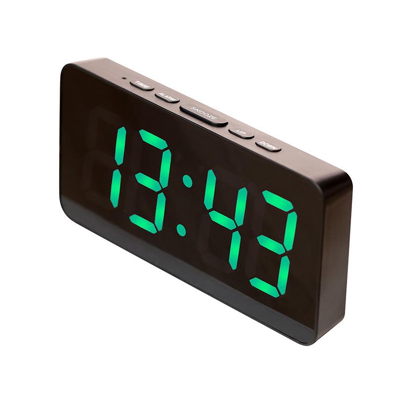 Colorful Creative Electronic Clock Fantasy Color Changing Mirror Clock Student Sleeping Alarm Clock Digital Clock