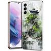 Phone Case For Samsung Galaxy S24 Ultra S23 FE S22 S20 S21 5G S10 S9 Plus S10E S8 Clear Ink and wash landscape painting Cover