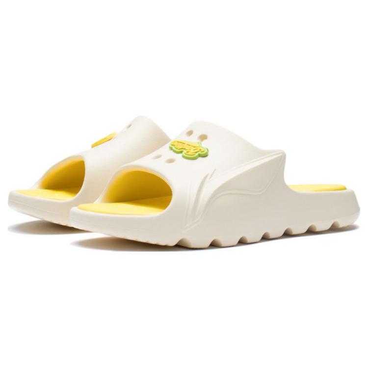 Li Ning Slide Slippers Women's Vanilla Yellow ABTS004-2