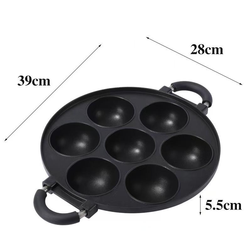 Haushalts-Aluminium-Fischbällchen-Maker Mit Antihaftbeschichtung Zum Kochen Zu Hause Und Zur Zubereitung Von Streetfood