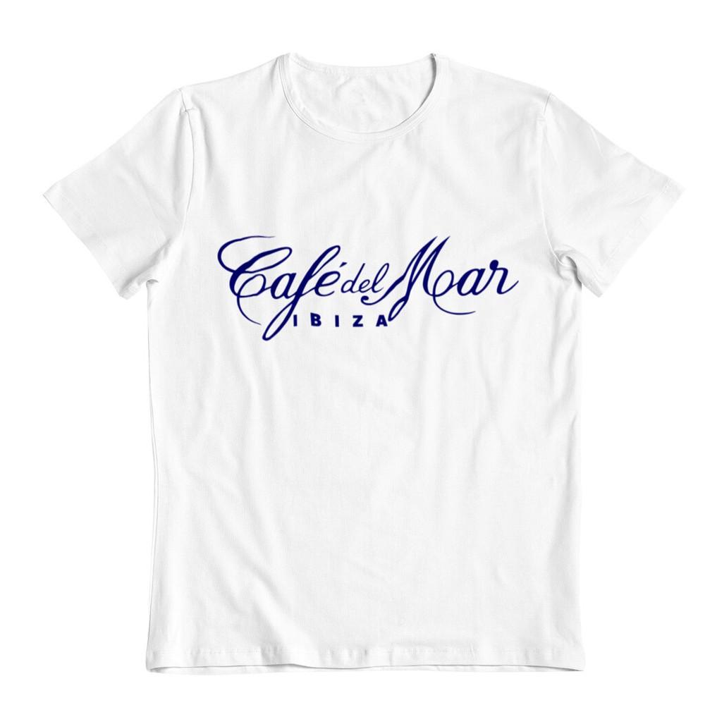 Мужская футболка Café Del Mar Ibiza Classic с логотипом, белая футболка, Сан-Антонио, музыкальный топ, унисекс футболка L