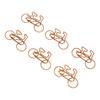 100PCS Bike Shaped Paper Clips Cute and Interesting Bronze Metal Clips for Documents Scrapbooks Tran