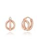 14K Circle Line One-Touch Earrings (Gold Filled) C24EGF150