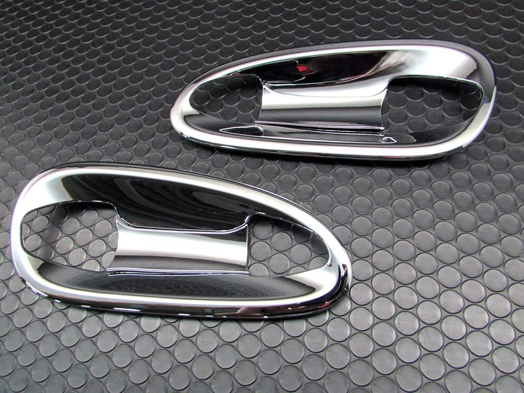 BRIGHTZ Chrome Plated Door Handle Covers (Plate) for SLK Class R172 (DHC-SARA-003) 172, SLK200, SLK350, SLK55 AMG 200, 350, 55 (Part Number: 19447)