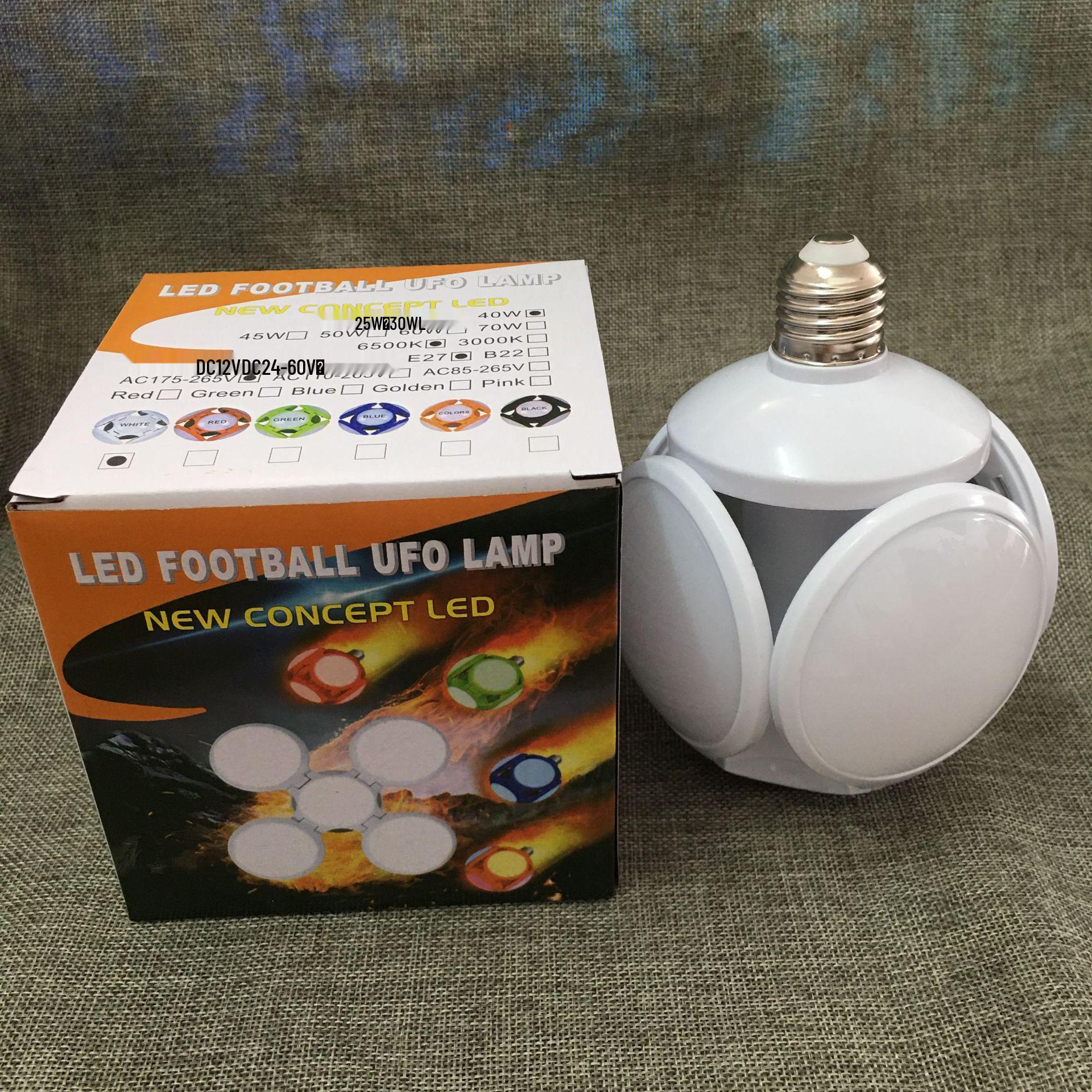 

Светодиодная лампа-футбол с высокой яркостью E27 с солнечной зарядкой и складной конструкцией 6500K E27