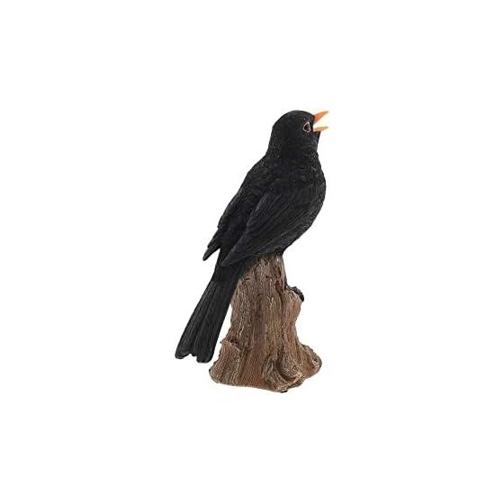 A Small Bird Garden Ornament That Is So Realistic That It Will Blow Your mind.Blackbird 8.5 X 14 X Height 21cm.Singing Bird with sound.Light sensor.A