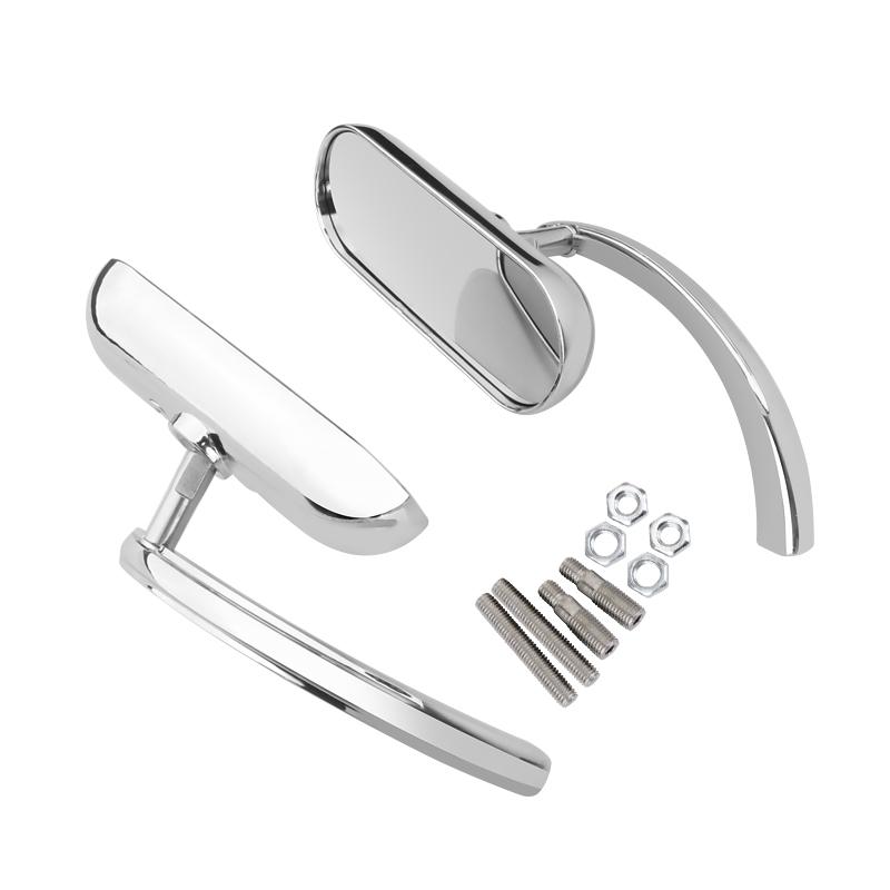 

Motorcycle Rearview Mirror Side Mirrors Black Chrome For Harley Touring Electra Glide Dyna Fatboy Softail Sportster Universal