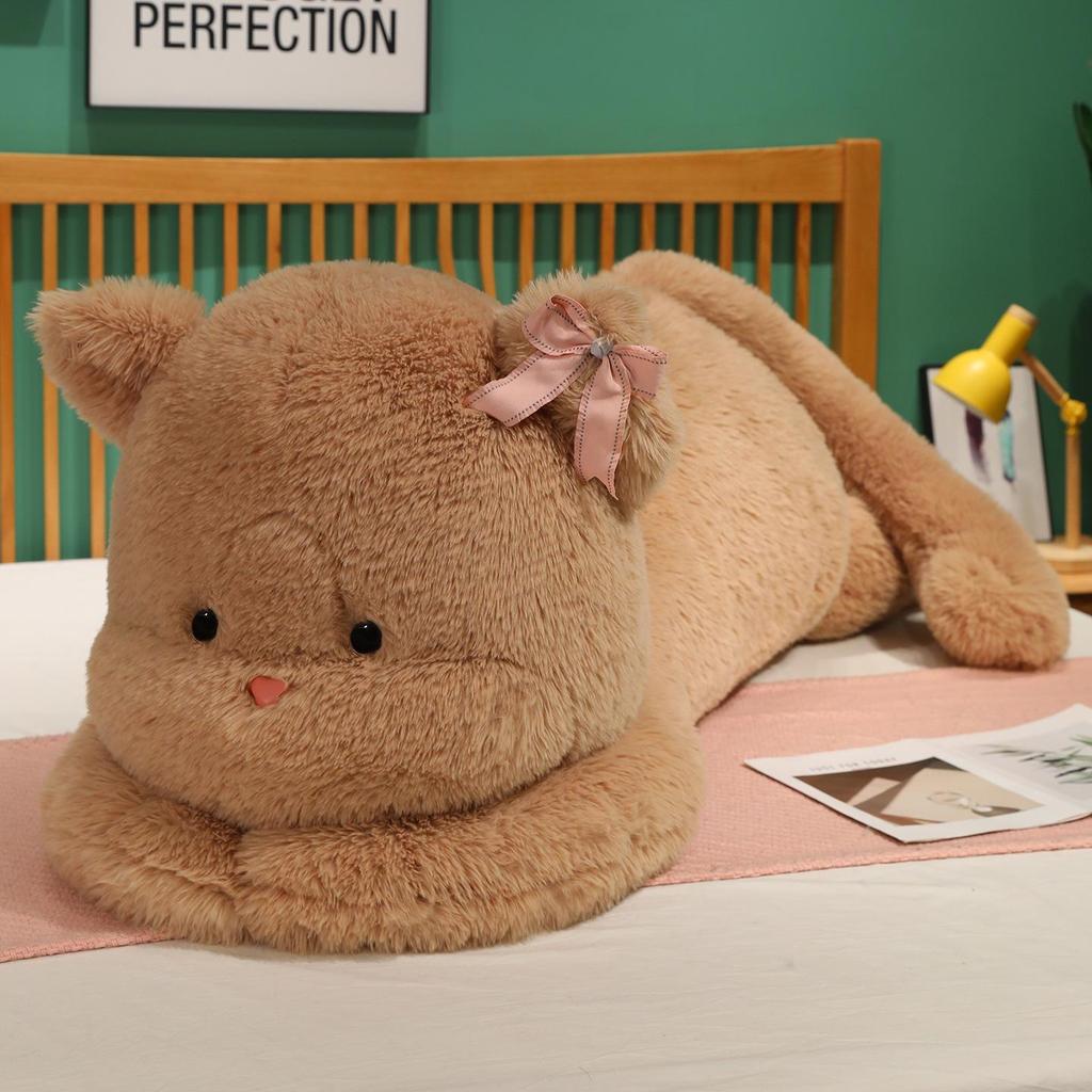 Süßes Kätzchen & Panda Plüsch Kuschelkissen - Begleiter Geschenk für Kinder