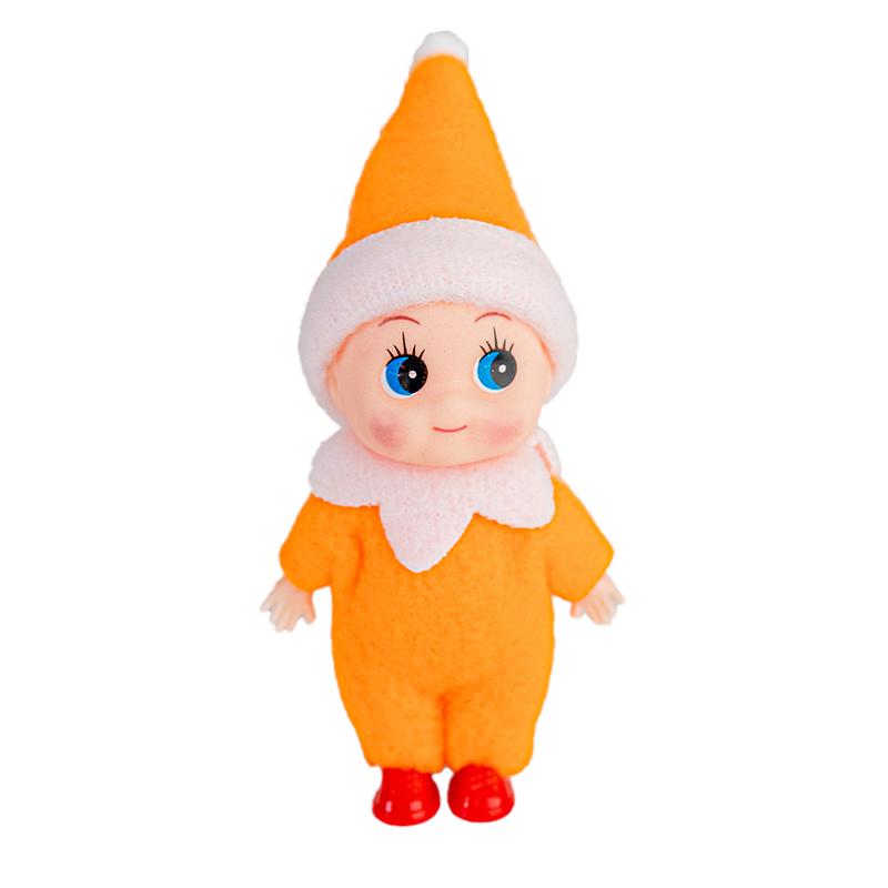 1PC Christmas Mini Elf Doll Pointed Hat Wrapped Feet Elf Window Atmosphere Decorative Small Items Holiday Gifts