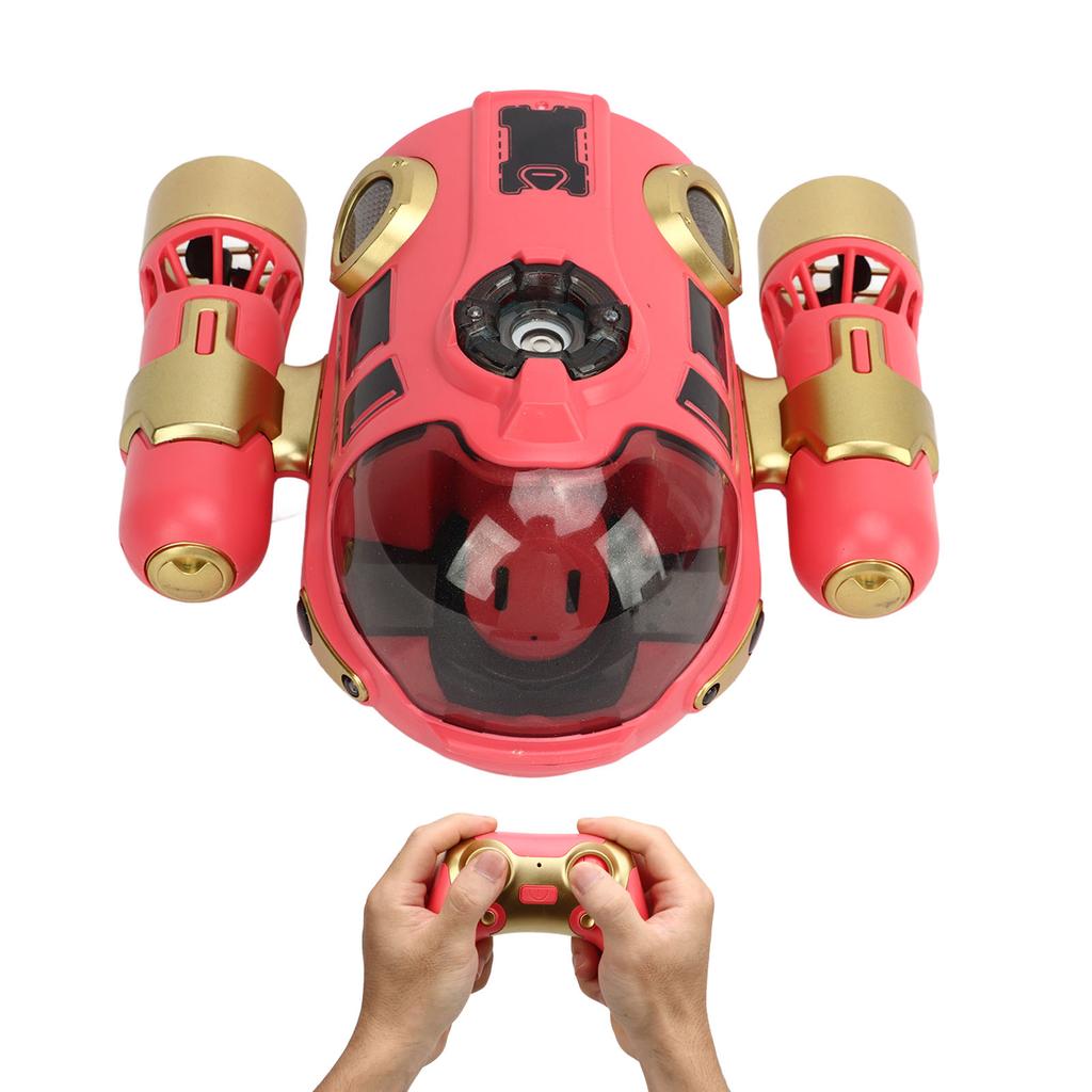 Remote Control Motorboat with 500mah Battery Submarine Spray Gasboat for Pools and Lake Toys