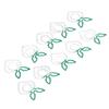 100 Pcs Shaped Paper Clips 2 Color Metal Material Light Portable Electroplating Process Easy