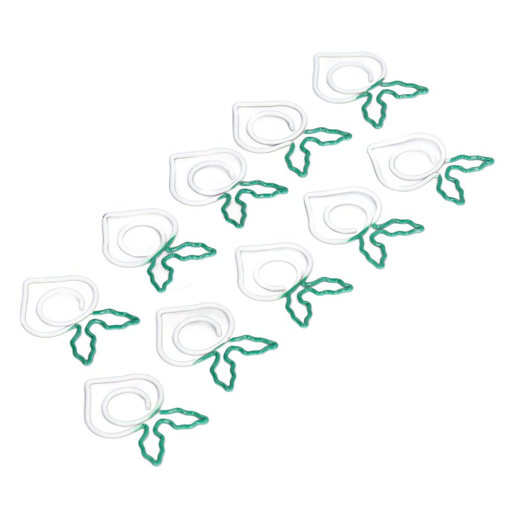 100 Pcs Shaped Paper Clips 2 Color Metal Material Light Portable Electroplating Process Easy