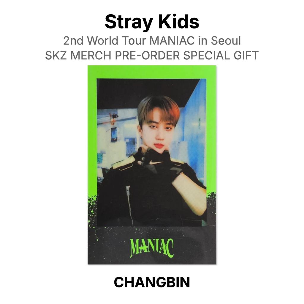 Stray Kids 2nd World Tour MANIAC in Seoul SKZ MERCH PRE-ORDER SPECIAL GIFT Official Photocard