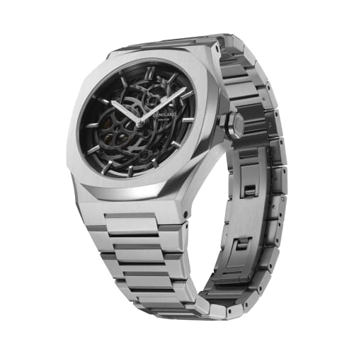 Authorized D1 MILANO Watch SKBJ10 Skeleton Restyling Automatic Stainless Steel Silver Automatic