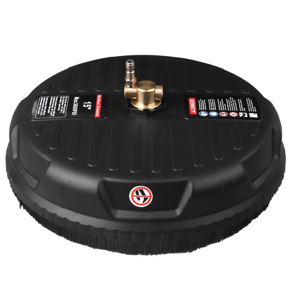 Nettoyeur Haute Pression Nettoyeur de Surface Rotatif Jet Brosses de Nettoyage de Sol Laveur à Pression Disque Rond Laveur Électrique 3600PSI 15 pouces