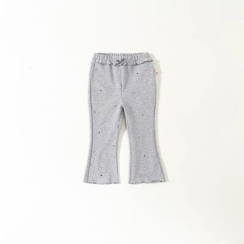 Spring Summer New Kids Pants Korean Fashion Sweet Ruffle Children s Flared Trousers Trendy Korean Style Casual Trousers for Baby Grils 90