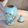 Malované keramické vázy Ozdoby Klasické květiny a ptáci Vázy Víceúčelové Starožitné porcelánové úložné nádoby Rustikální domácí dekorace