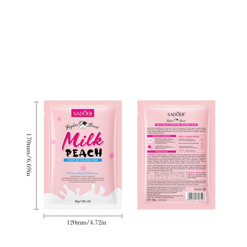 SADOER Milk & Fruit Moisturising Mask Hydrating & Rejuvenating