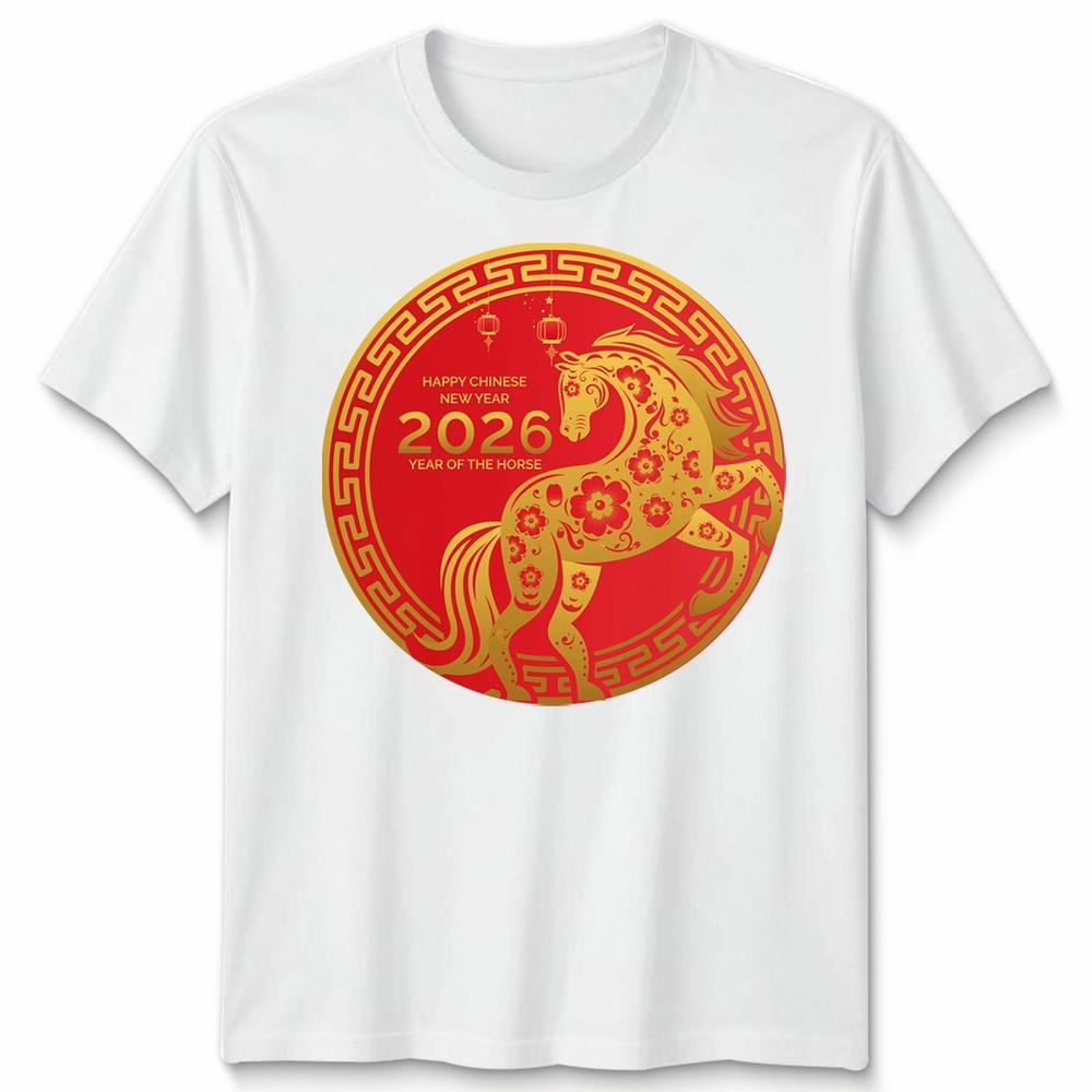 Chinese New Year 2026 Year Of The Horse Lunar Zodiac Unisexs Unisexs T Shirt