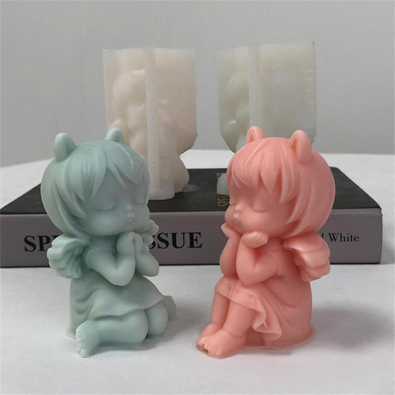 Candle Jar No Odor Health And Safety Creative Angel Girl Jewelry Silicone Mold Non-toxic Harmless Silicone Candle Mold